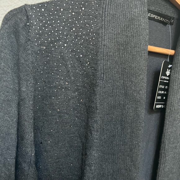 Esperanza New York Sweaters Esperanza New York Grey Sparkle